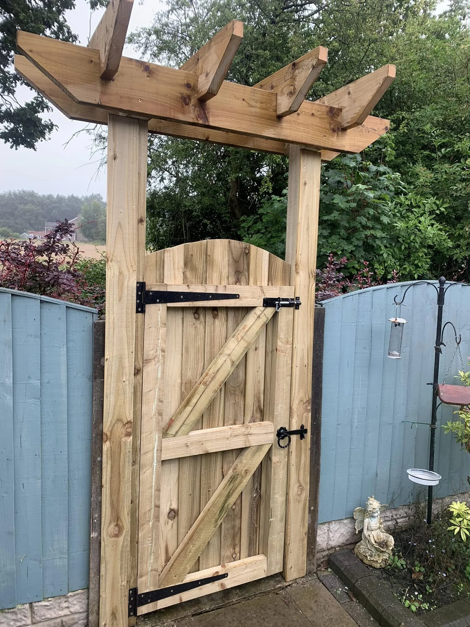 Close view of made-to-fit exterior timber joinery